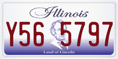 IL license plate Y565797
