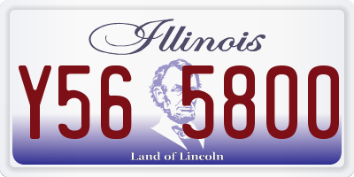 IL license plate Y565800