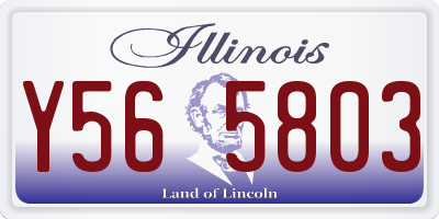 IL license plate Y565803