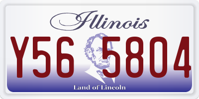 IL license plate Y565804