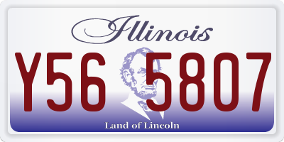 IL license plate Y565807