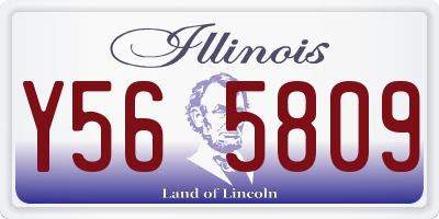 IL license plate Y565809