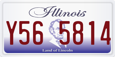 IL license plate Y565814