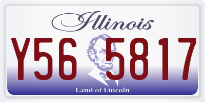 IL license plate Y565817