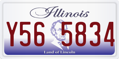 IL license plate Y565834
