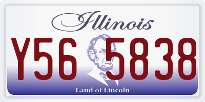 IL license plate Y565838