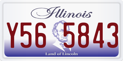 IL license plate Y565843