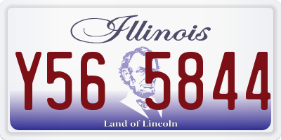 IL license plate Y565844