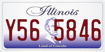 IL license plate Y565846