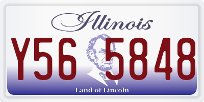 IL license plate Y565848