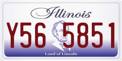 IL license plate Y565851