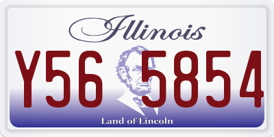 IL license plate Y565854