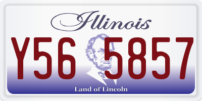 IL license plate Y565857