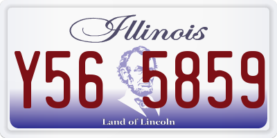 IL license plate Y565859