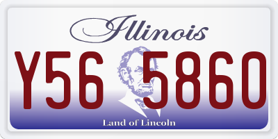 IL license plate Y565860