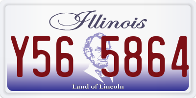 IL license plate Y565864