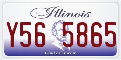 IL license plate Y565865