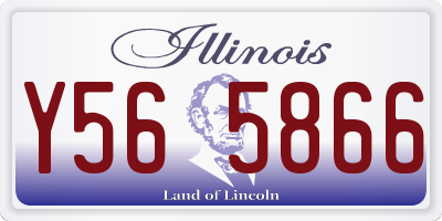 IL license plate Y565866