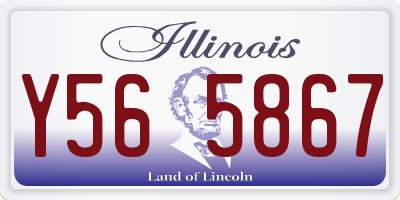 IL license plate Y565867
