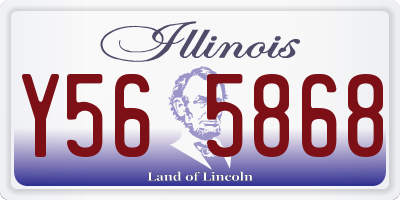 IL license plate Y565868