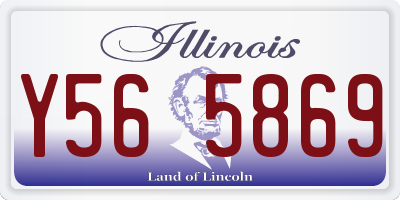 IL license plate Y565869