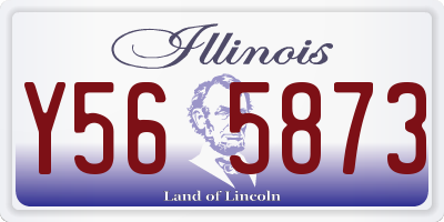 IL license plate Y565873