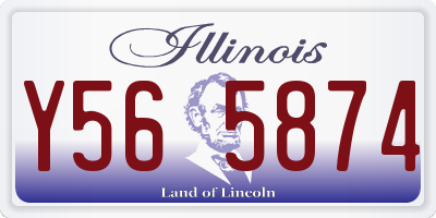 IL license plate Y565874