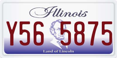 IL license plate Y565875