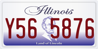 IL license plate Y565876
