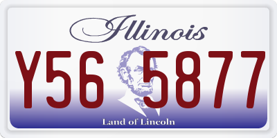 IL license plate Y565877