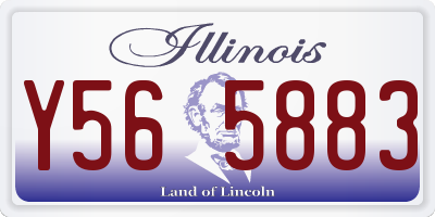 IL license plate Y565883