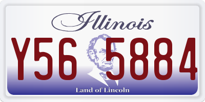 IL license plate Y565884
