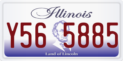 IL license plate Y565885