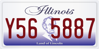 IL license plate Y565887
