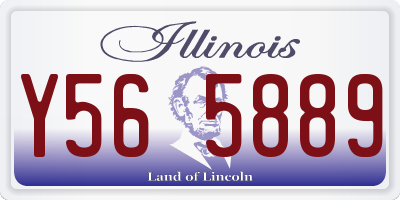 IL license plate Y565889