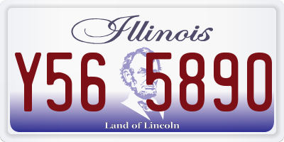 IL license plate Y565890