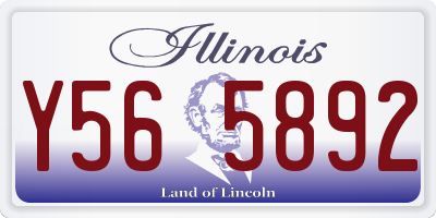IL license plate Y565892