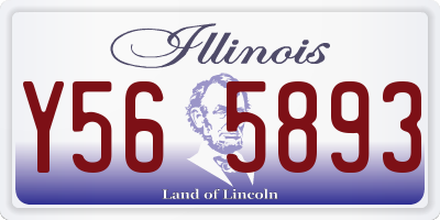 IL license plate Y565893