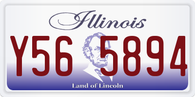 IL license plate Y565894