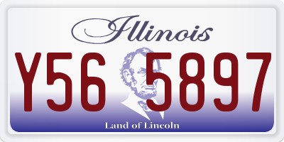 IL license plate Y565897