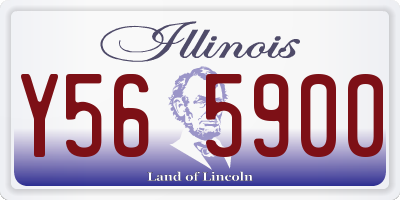 IL license plate Y565900