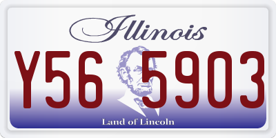 IL license plate Y565903