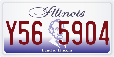 IL license plate Y565904