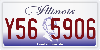 IL license plate Y565906