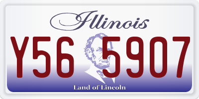 IL license plate Y565907