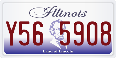 IL license plate Y565908