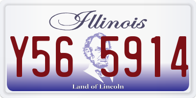 IL license plate Y565914