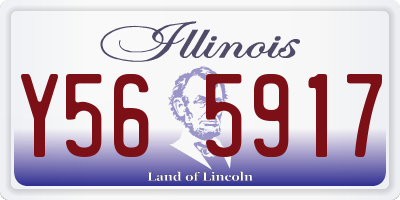 IL license plate Y565917
