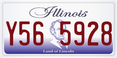IL license plate Y565928