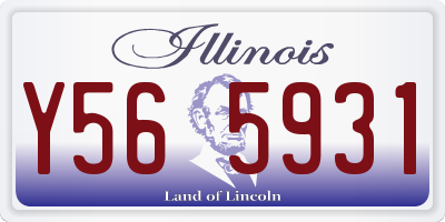 IL license plate Y565931